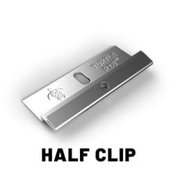 Stainless steel perimeter half clip starter track for commercial wall panel system